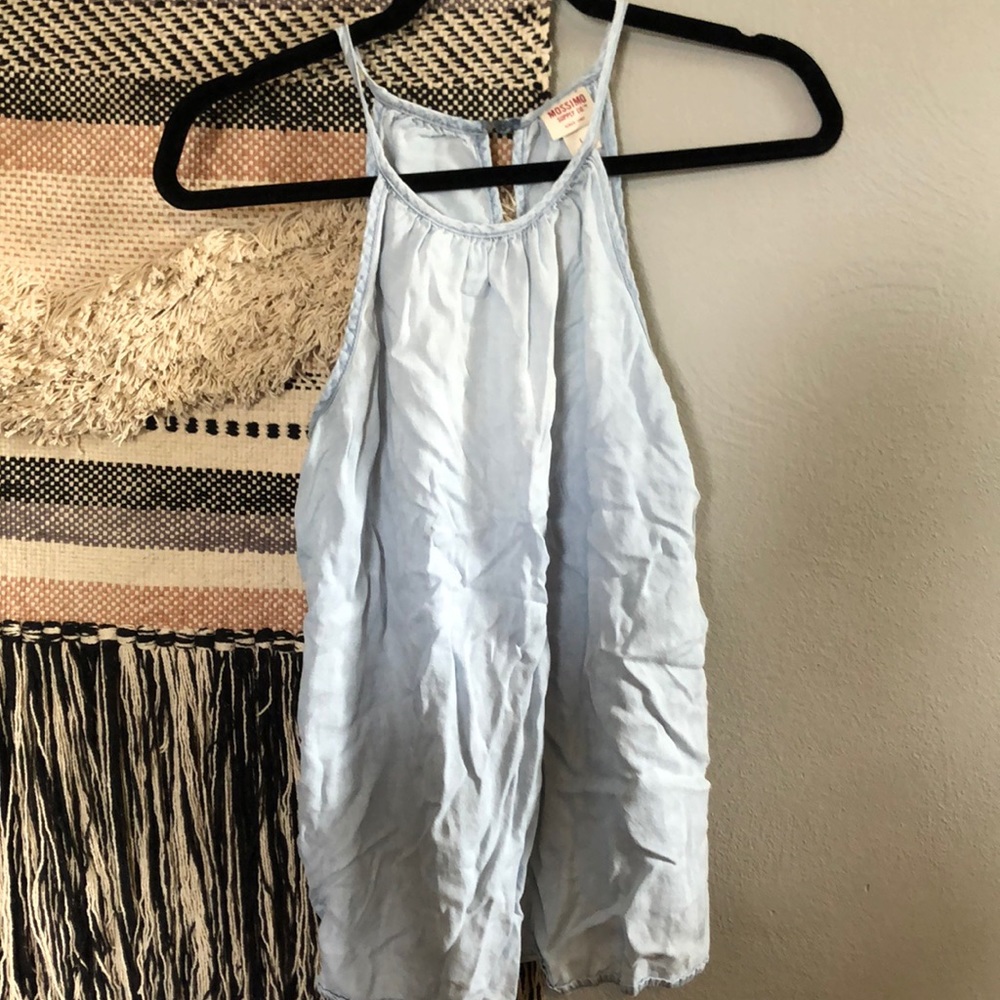 Mossimo blue flow top
